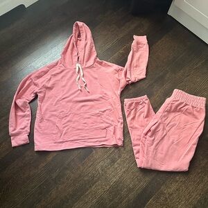 J. Crew Pink Loungewear Set